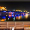 Tranh cầu sông Hàn về đêm 217TCVN