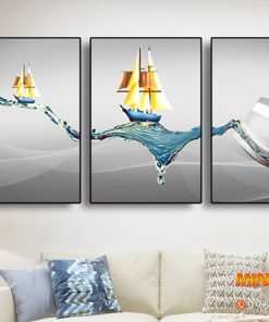 Tranh ly rượu sóng nước TGH2533