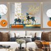Tranh bộ 3D hươu hình khối TNP272