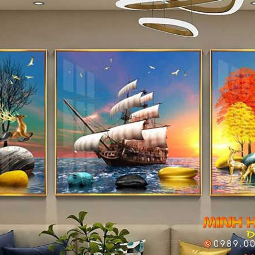 Tranh vải canvas thuyền buồm TNP270
