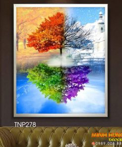 Tranh xuân hạ thu đông TNP278