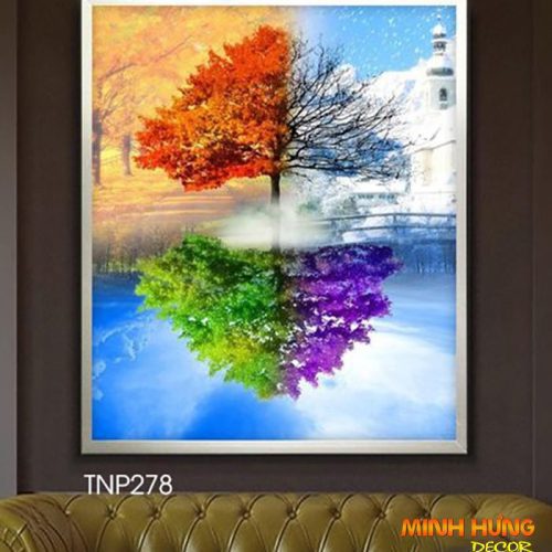 Tranh xuân hạ thu đông TNP278