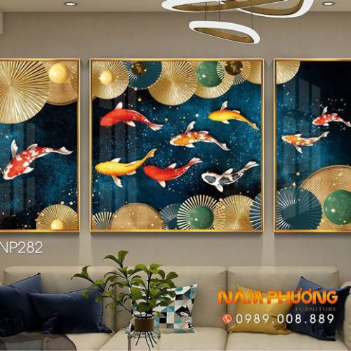Tranh Cửu Ngư Quần Hội