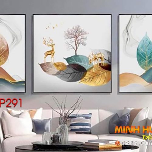 Tranh những chiếc lá nghệ thuật TNP291