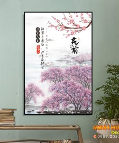 Tranh hoa đào Nhật Bản TNP299