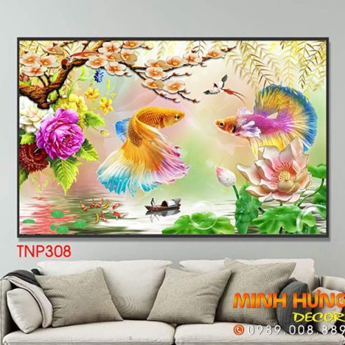 Tranh cá nghệ thuật TNP308