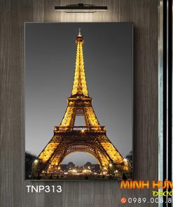Tranh canvas tháp Eiffel phong cách hiện đại TNP313