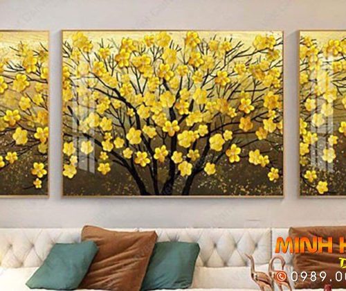 Tranh canvas hoa mai vàng TNP320
