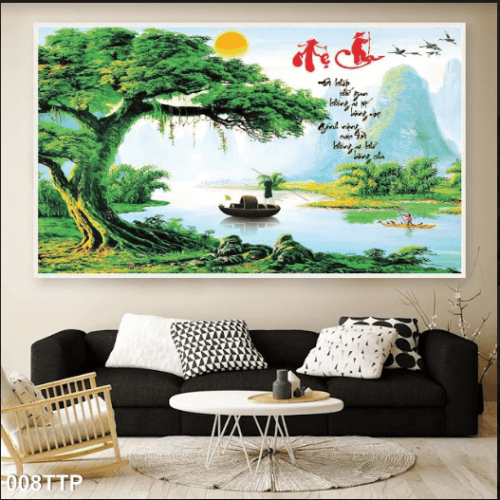 Tranh thư pháp tặng cha mẹ 008TTP