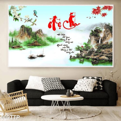 Tranh thư pháp công ơn cha mẹ 009TTP