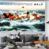 Tranh ngựa mã đáo thành công đẹp 010TNBM