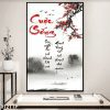 Tranh thư pháp về cuộc sống 012TTP