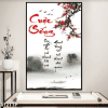 Tranh thư pháp về cuộc sống 012TTP