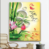 Tranh chữ cha mẹ và sen cá 025TTP
