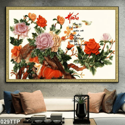 Tranh thư pháp chữ hiếu 029TTP