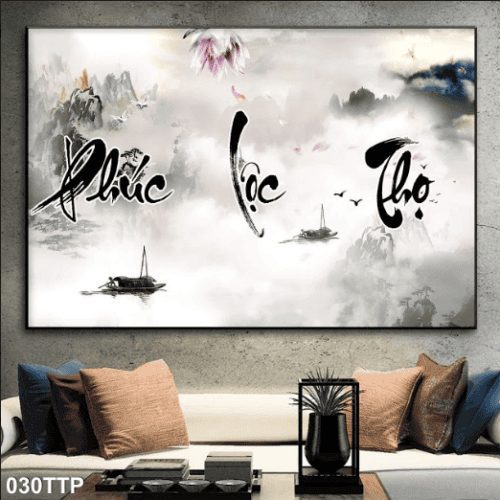 Tranh phúc lộc thọ đẹp 030TTP