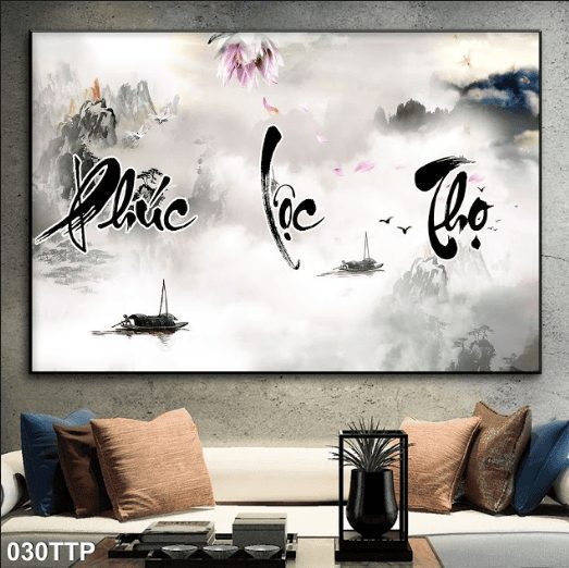 Tranh phúc lộc thọ đẹp 030TTP