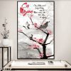 Tranh cành đào và chữ cội nguồn 036TTP