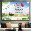 Tranh thư pháp người phụ nữ chèo thuyền 040TTP