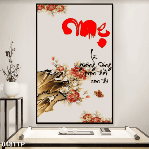 Tranh thư pháp về mẹ 048TTP