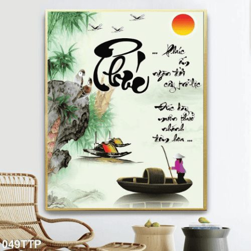 Tranh thư pháp chữ phúc 049TTP
