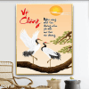 Tranh về vợ chồng và đôi tùng hạc 052TTP