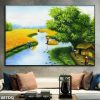 Tranh cảnh đồng quê yên bình 08TDQ