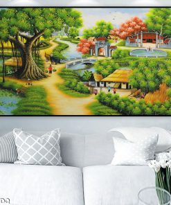 Tranh cảnh đẹp vùng quê 126TDQ