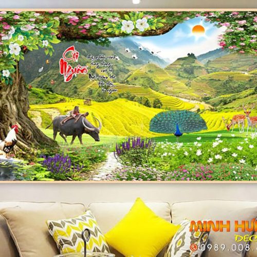 Tranh ruộng bậc thang 1290TTN