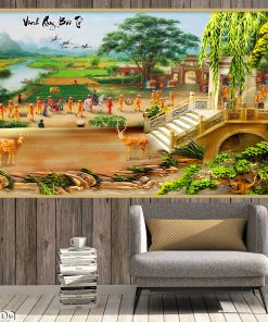 Tranh treo tường vinh quy bái tổ 131TDQ