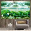 Tranh phong cảnh đầm sen 1356TCK
