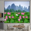 Tranh phong cảnh đầm sen 1430TCK