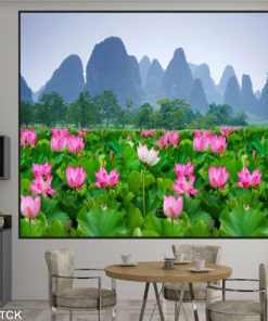 Tranh phong cảnh đầm sen 1430TCK