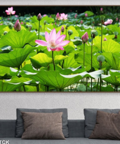 Tranh treo tường đầm sen 1433TCK