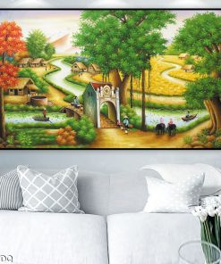 Tranh cảnh đẹp đầu làng 144TDQ