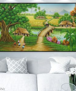 Tranh nét đẹp quê hương 162TDQ