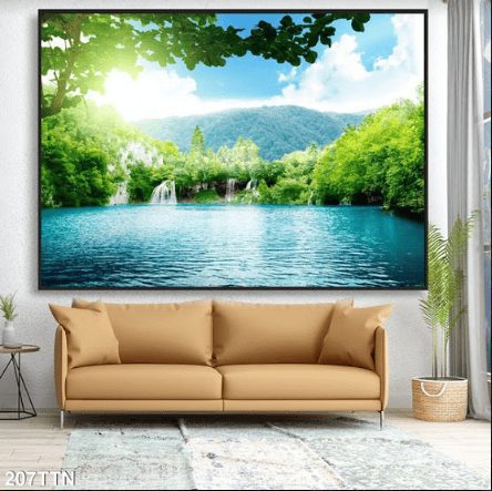 Tranh treo tường thác nước chảy 207TTN