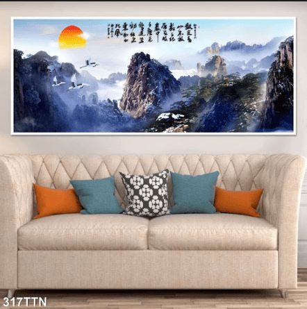 Tranh phong cảnh núi non hùng vĩ 317TTN