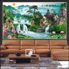 Tranh thác nước phong thủy 390TTN
