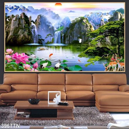 Tranh phong cảnh thác nước 396TTN
