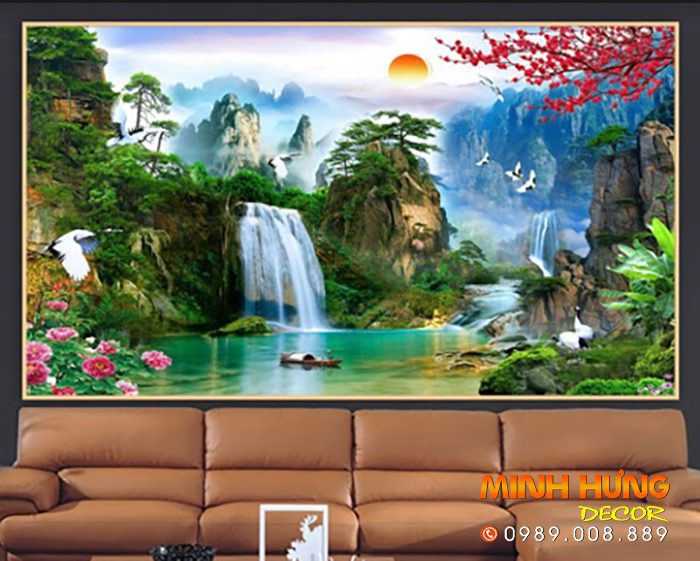 Tranh phong cảnh thác nước 404TTN