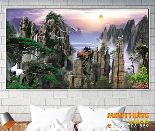Tranh núi non hùng vĩ tham khảo cho tuổi Sửu mệnh Kim và Thổ