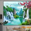 Tranh phong cảnh thác nước đẹp 407TTN