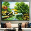 Tranh hồ sen đồng quê 40TDQ