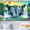Tranh phong cảnh sông núi đẹp 416TTN