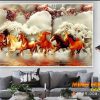 Tranh treo tường 3D bát mã 455TNBM