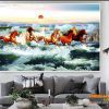 Tranh ngựa chạy dưới nước 482TNBM
