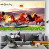 Tranh ngựa 3D treo tường 557TNBM