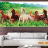 Tranh ngựa chạy trên thảo nguyên 570TNBM