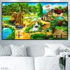 Tranh cảnh đẹp làng quê 63TDQ